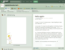 Tablet Screenshot of captainbloodcorsair.deviantart.com