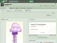 Tablet Screenshot of darklight436.deviantart.com