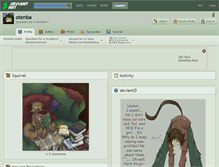 Tablet Screenshot of otenba.deviantart.com