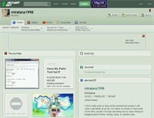 Tablet Screenshot of miratana1998.deviantart.com