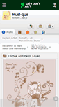 Mobile Screenshot of musi-que.deviantart.com