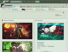 Tablet Screenshot of dark6nika.deviantart.com