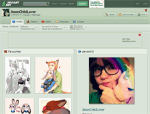 Tablet Screenshot of moonchildlover.deviantart.com