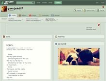 Tablet Screenshot of greenjade687.deviantart.com
