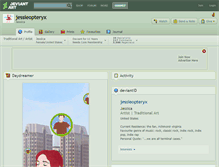 Tablet Screenshot of jessieopteryx.deviantart.com