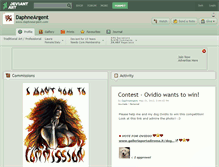 Tablet Screenshot of daphneargent.deviantart.com