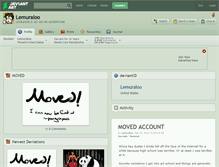 Tablet Screenshot of lemuraloo.deviantart.com