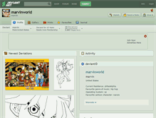 Tablet Screenshot of marvinworld.deviantart.com