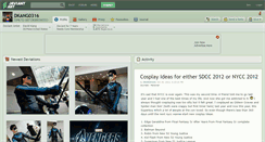 Desktop Screenshot of dkang0316.deviantart.com
