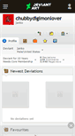 Mobile Screenshot of chubbydigimonlover.deviantart.com