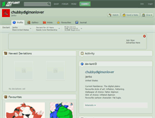 Tablet Screenshot of chubbydigimonlover.deviantart.com