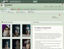 Tablet Screenshot of foxxystock.deviantart.com