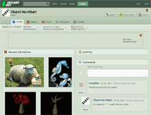 Tablet Screenshot of okami-no-hikari.deviantart.com