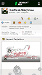 Mobile Screenshot of huntress-sharpclaw.deviantart.com