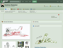 Tablet Screenshot of huntress-sharpclaw.deviantart.com