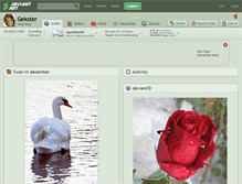 Tablet Screenshot of gekster.deviantart.com