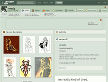 Tablet Screenshot of nnasty.deviantart.com