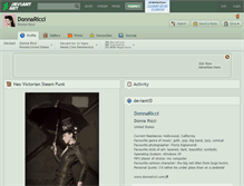 Tablet Screenshot of donnaricci.deviantart.com