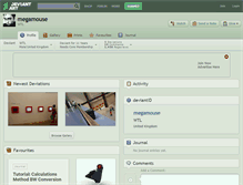 Tablet Screenshot of megamouse.deviantart.com