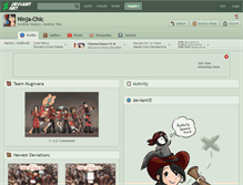 Tablet Screenshot of ninja-chic.deviantart.com