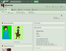 Tablet Screenshot of kitsune-boy.deviantart.com