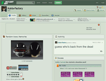 Tablet Screenshot of kukla-factory.deviantart.com