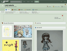 Tablet Screenshot of lady-isabelle.deviantart.com