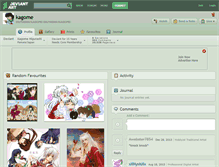 Tablet Screenshot of kagome.deviantart.com