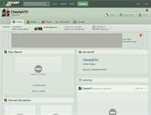 Tablet Screenshot of cheetahtri.deviantart.com
