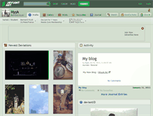 Tablet Screenshot of hyyk.deviantart.com