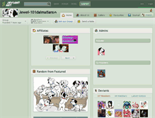 Tablet Screenshot of jewel-101dalmatians.deviantart.com