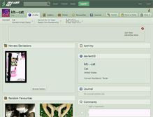 Tablet Screenshot of kit---cat.deviantart.com
