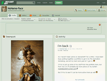 Tablet Screenshot of noname-face.deviantart.com