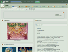 Tablet Screenshot of funari.deviantart.com