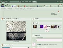 Tablet Screenshot of kyzkrus.deviantart.com