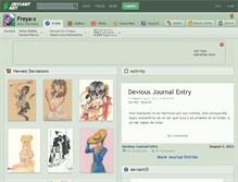 Tablet Screenshot of freya-x.deviantart.com