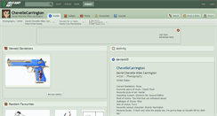 Desktop Screenshot of chevellecarrington.deviantart.com