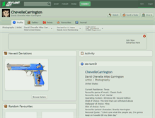 Tablet Screenshot of chevellecarrington.deviantart.com