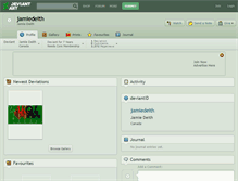 Tablet Screenshot of jamiedeith.deviantart.com