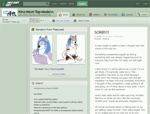 Tablet Screenshot of kinz-next-top-model.deviantart.com