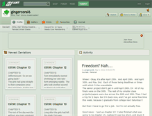 Tablet Screenshot of gingercoral6.deviantart.com
