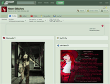 Tablet Screenshot of neon-stitches.deviantart.com