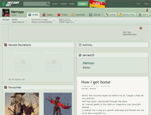 Tablet Screenshot of herroyo.deviantart.com