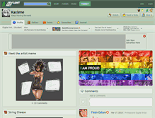 Tablet Screenshot of kaxlene.deviantart.com