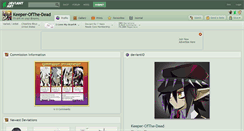 Desktop Screenshot of keeper-ofthe-dead.deviantart.com