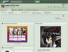 Tablet Screenshot of keeper-ofthe-dead.deviantart.com