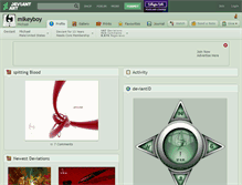 Tablet Screenshot of mikeyboy.deviantart.com