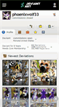 Mobile Screenshot of phoenixwolf33.deviantart.com