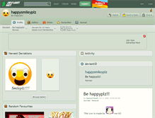 Tablet Screenshot of happysmileyplz.deviantart.com