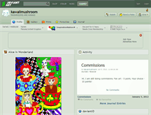 Tablet Screenshot of kawaiimushroom.deviantart.com